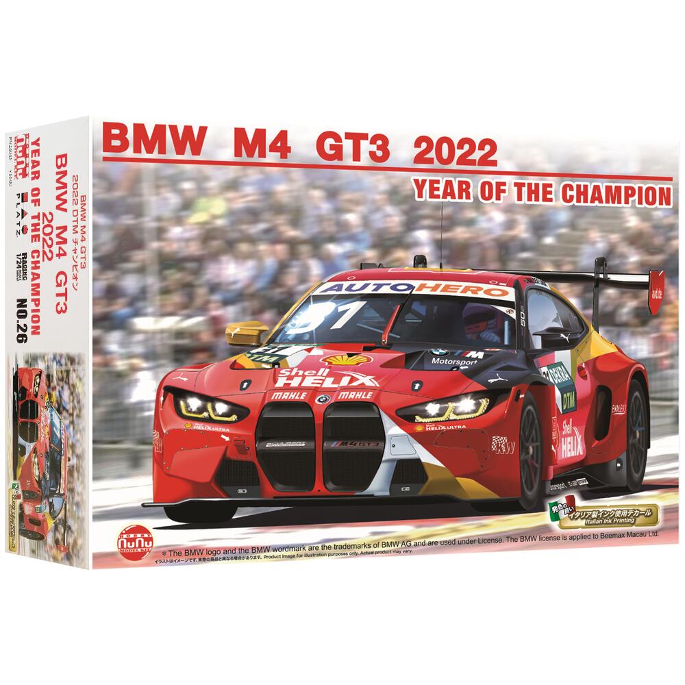 Nunu BMW M4 GT3 2022 DTM Race Car Model Kit Scale 1:24
