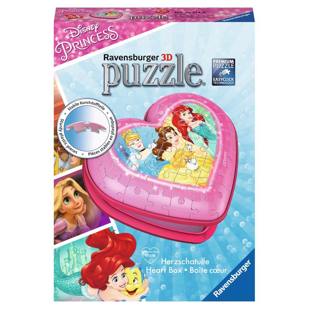 Ravensburger Disney Princess 3D 72 Piece Heart Shaped Jigsaw Puzzle