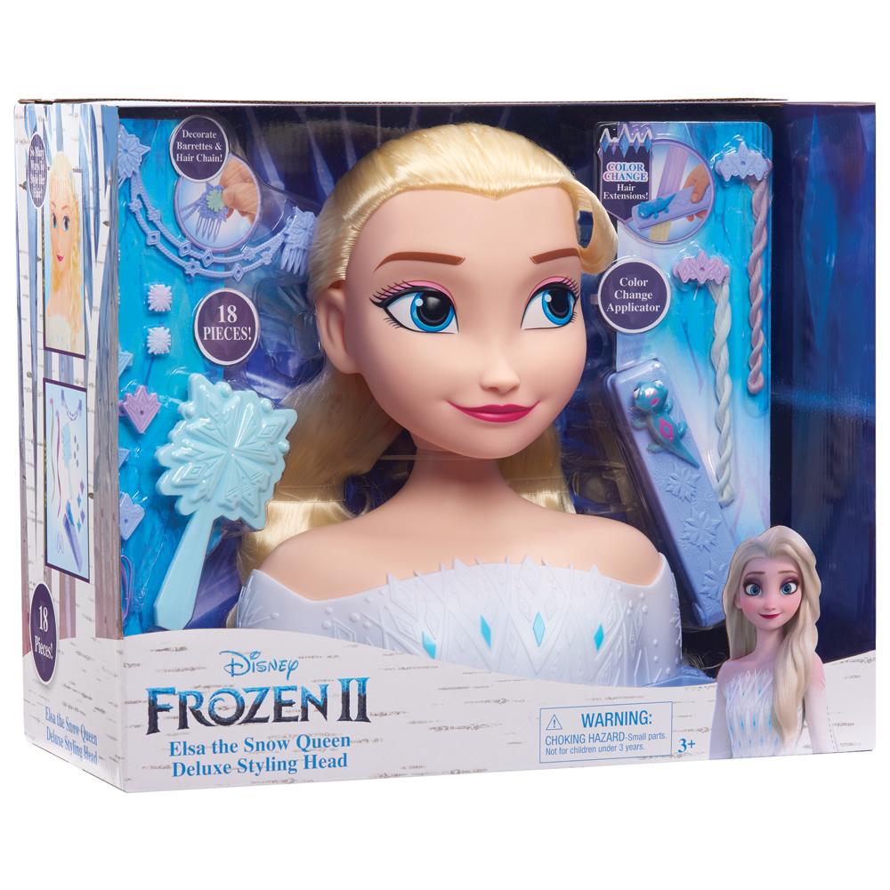 frozen hair styling doll head