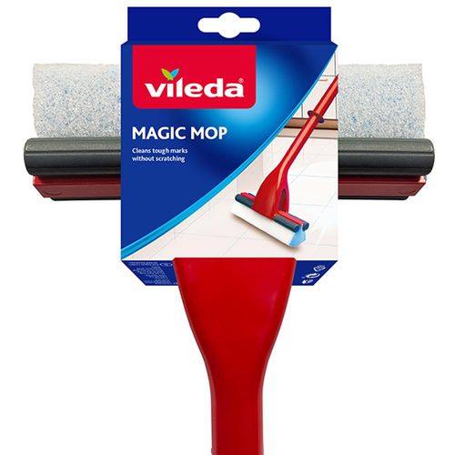 Vileda Turbo EasyWring and Clean Complete Set, Metal, red/Grey, 48,6 x 29,6  cm