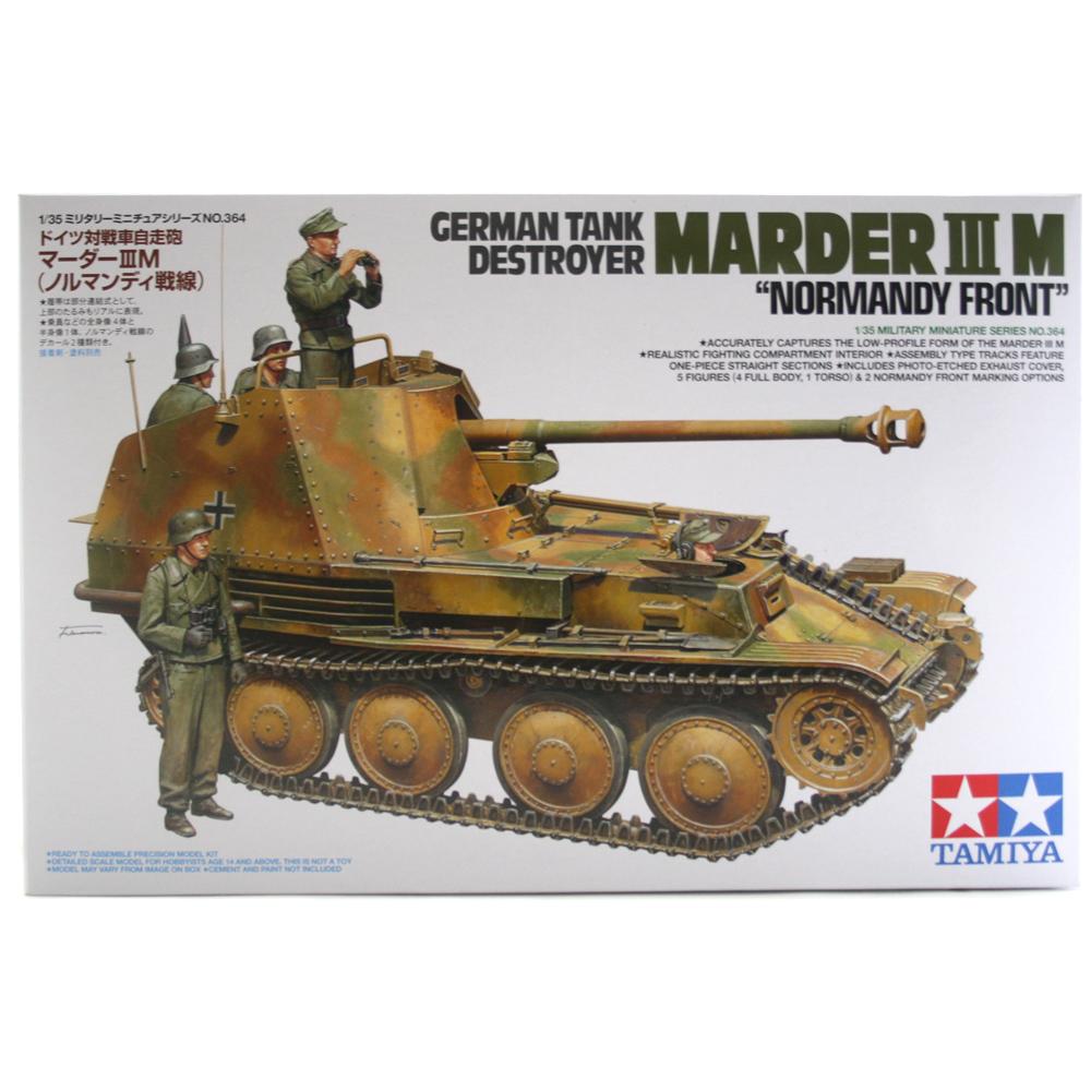 Tamiya German Tank Destroyer Marder III M &Normandy Front& Model Set ...