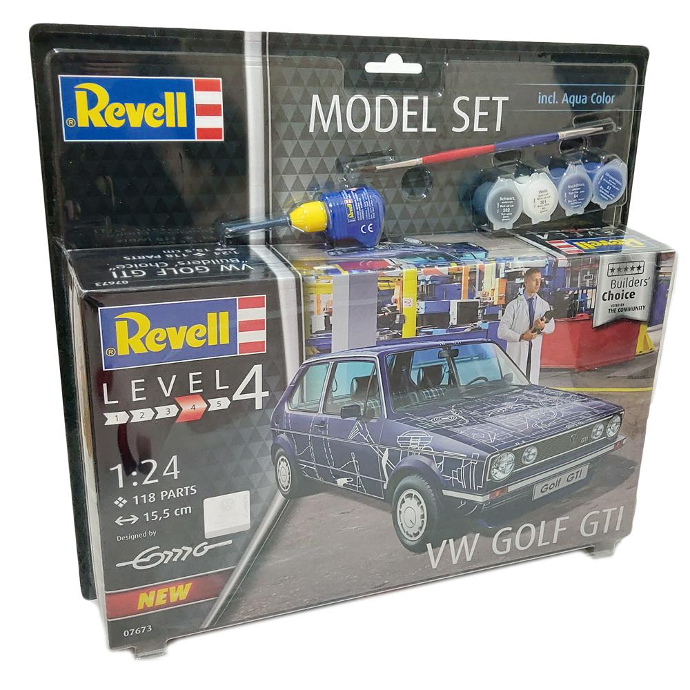 Revell Volkswagen Golf Gti Builders Choice Car Model Set Level 4