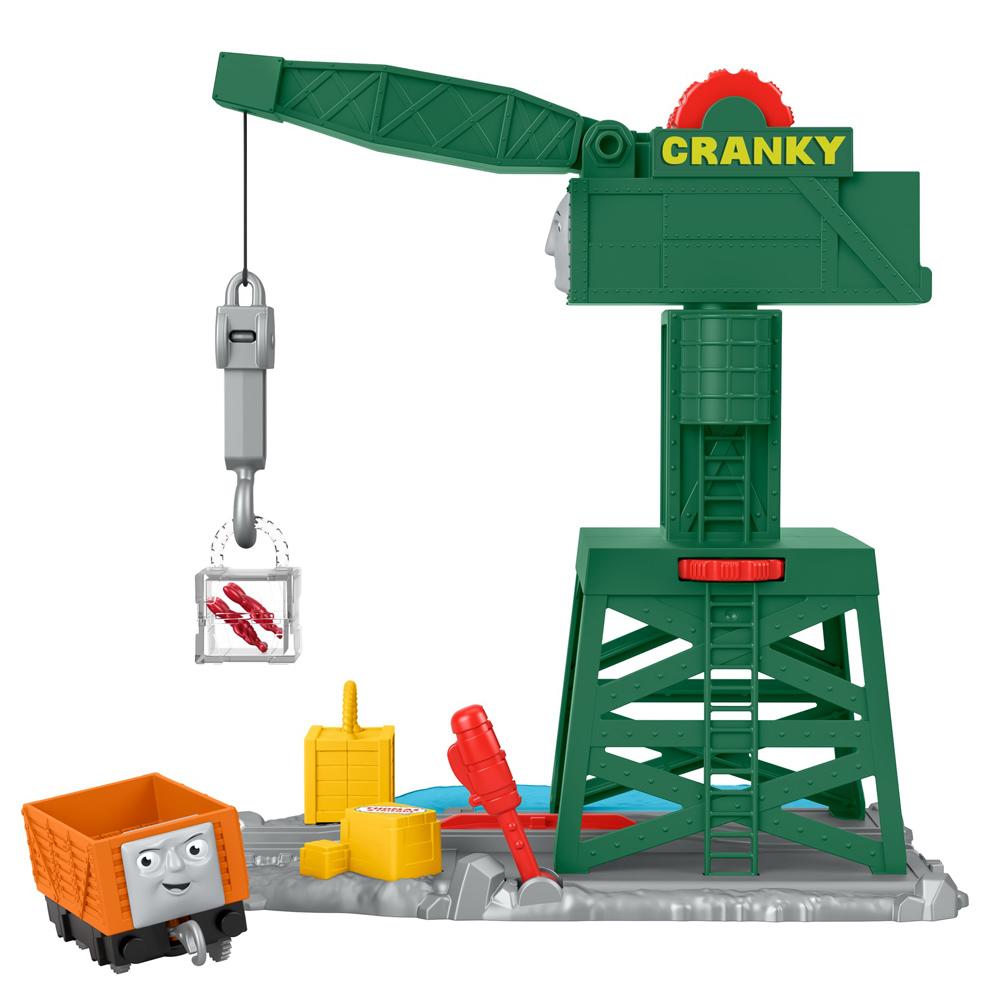 Thomas & Friends Fisher-Price Cranky The Crane Speelset - Met Vrachtwagen En Kratten