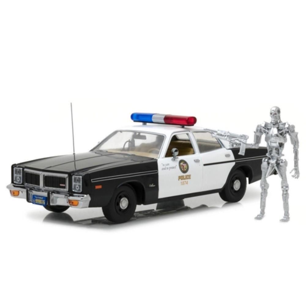 Greenlight Artisan The Terminator Dodge Monaco Police Die Cast Car with ...