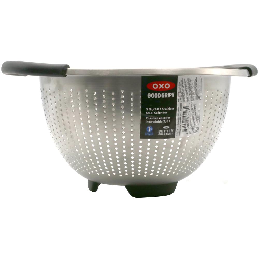 OXO Good Grips Stainless Steel 3 qt./ 2.8L Colander