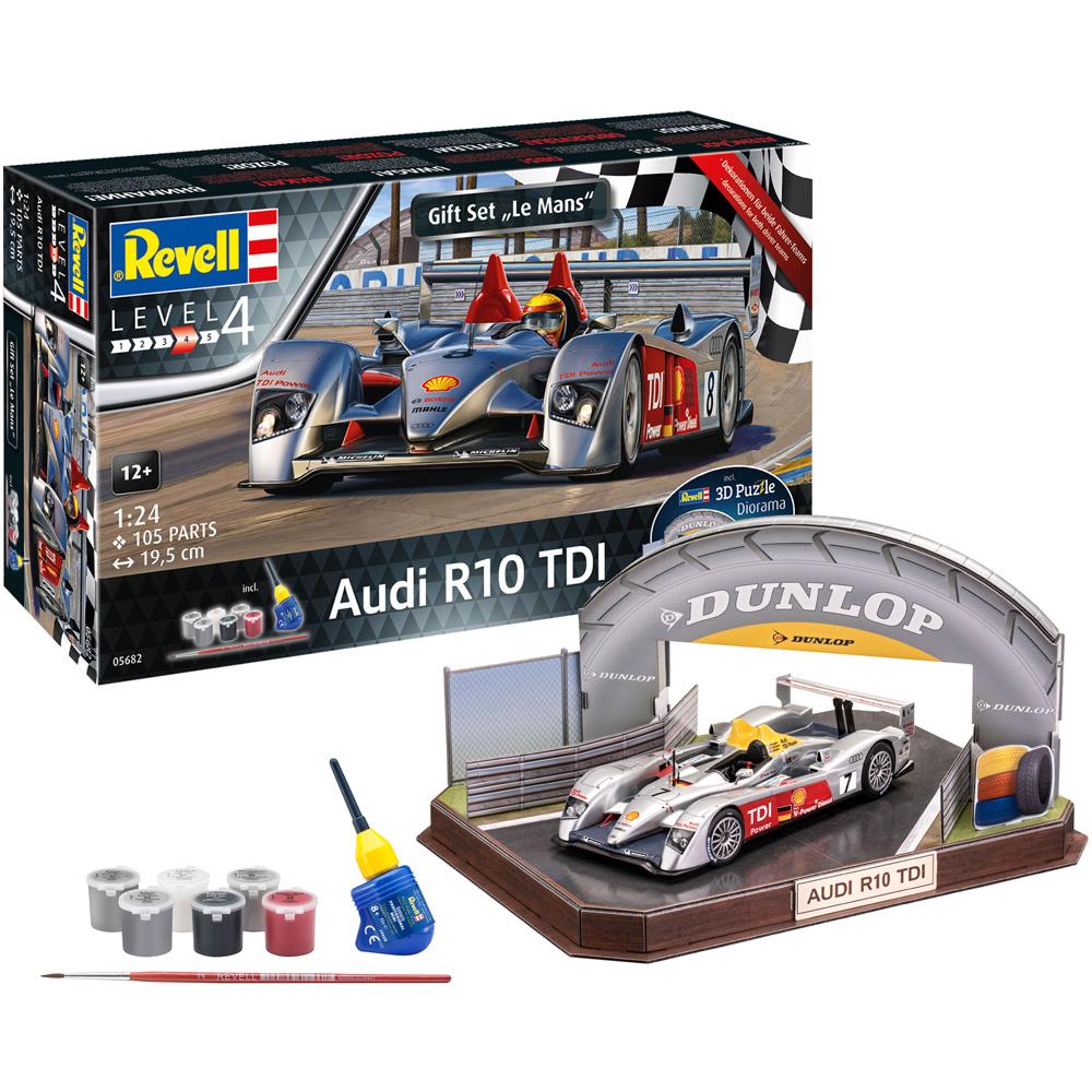 Revell Audi R10 TDI Le Mans Model Set with 3D Puzzle Diorama Scale 1/24 05682