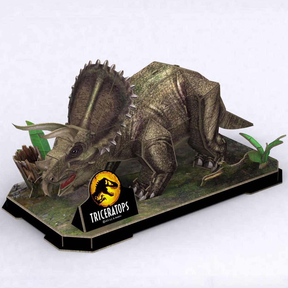 View 3 Revell Jurassic World Dominion Triceratops 3D Puzzle for Ages 10+ 00242