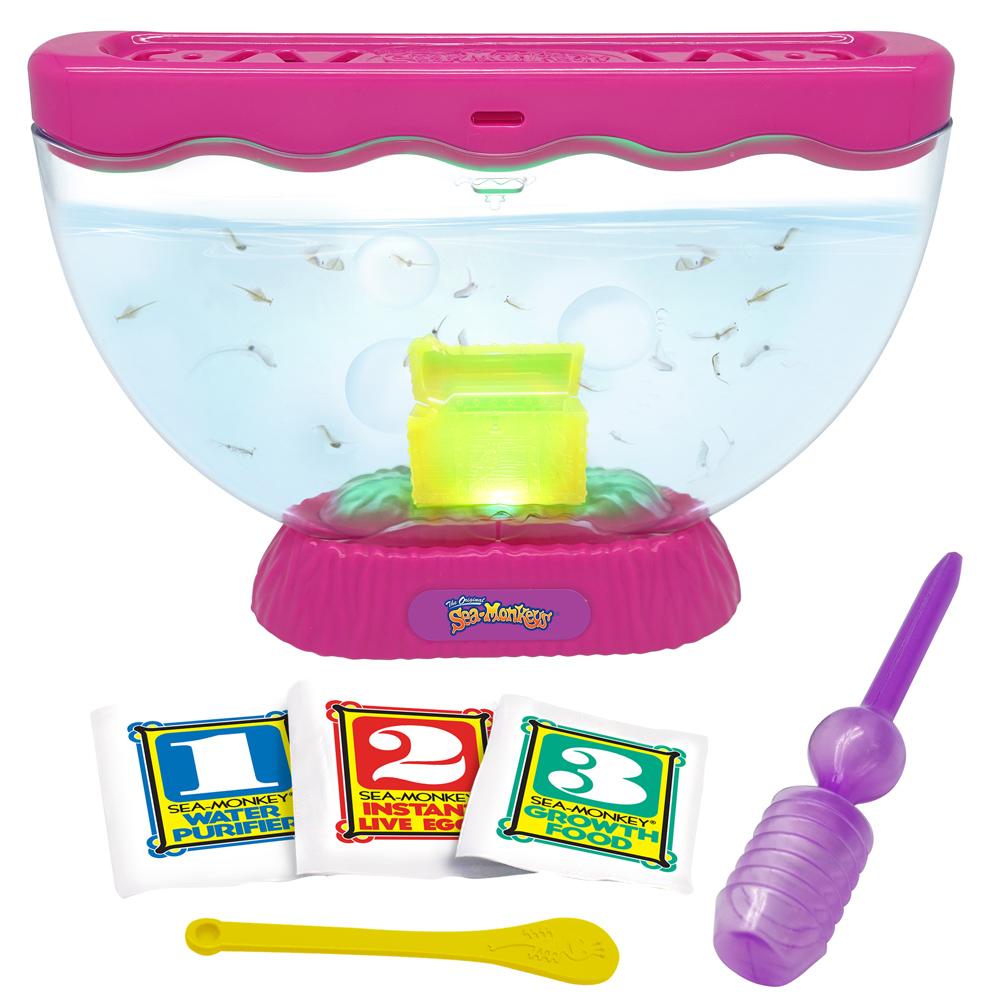 The Original Sea Monkeys Ocean Treasure Tank with Lights in PINK