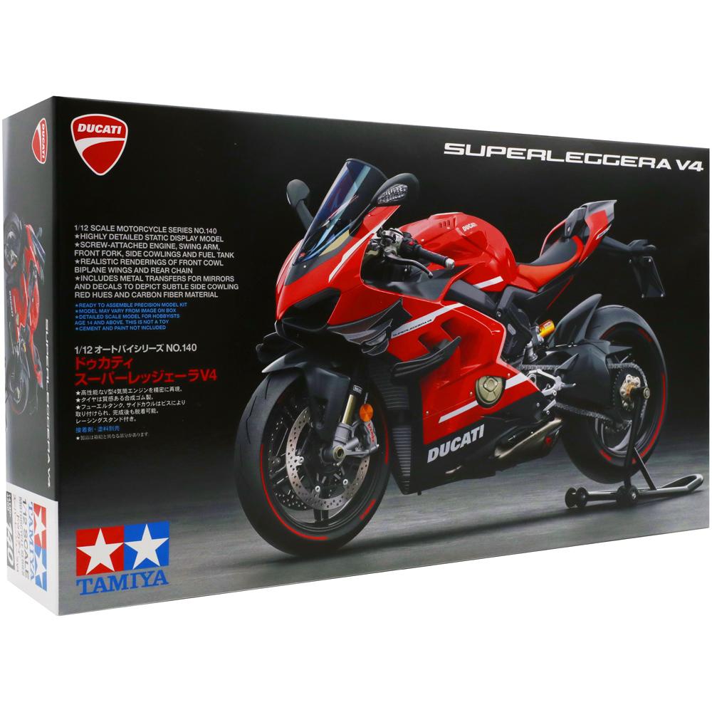 Tamiya Ducati Superleggera V4 Motorcycle Plastic Model Kit Scale 1/12 14140