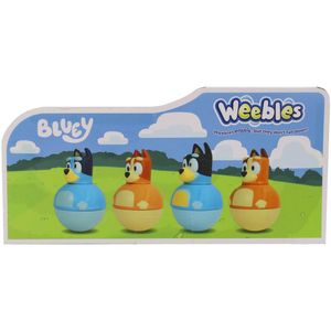 View 2 Weebles Bluey Family 4 Figure Pack Chilli Bandit Bingo for Ages 18 Months+ 0WE-07717