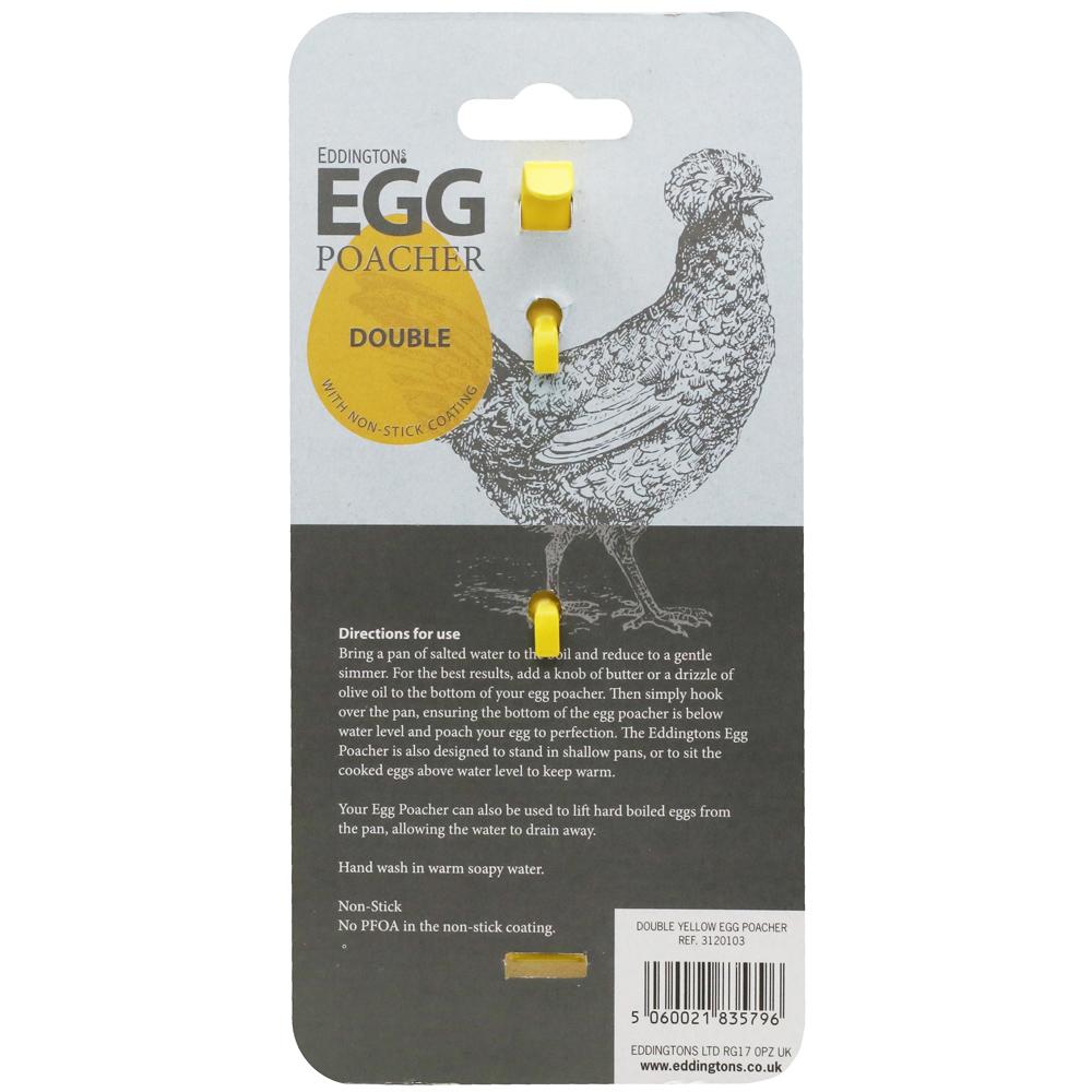 View 4 Eddingtons Double Egg Poacher in Yellow Metal with Non Stick Coating 3120103