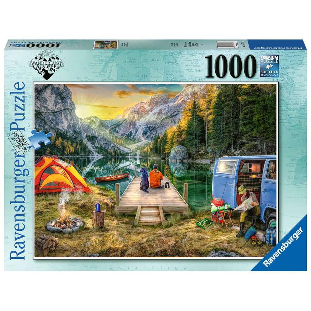 Ravensburger Wanderlust Calm Campsite 1000 Piece Jigsaw Puzzle 16177