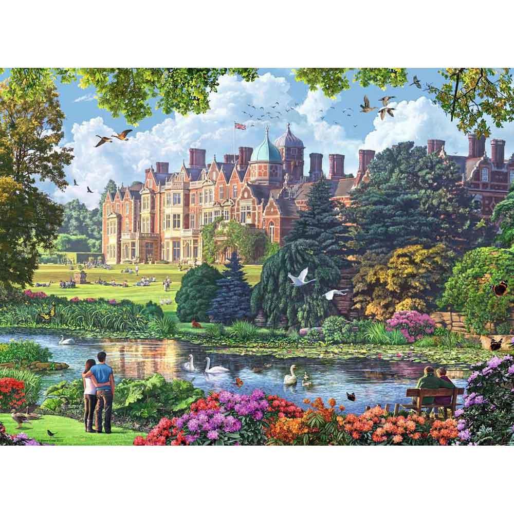 View 5 Ravensburger Happy Days No.5 Royal Residences 4 x 500 Piece Jigsaw Puzzles 17140