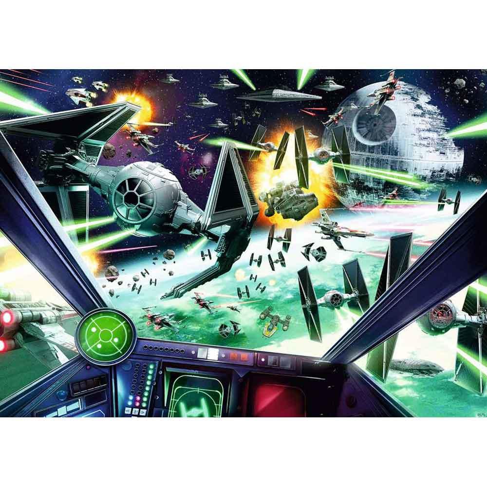 View 2 Ravensburger Star Wars X-Wing Cockpit 1000 Piece Jigsaw Puzzle 16919