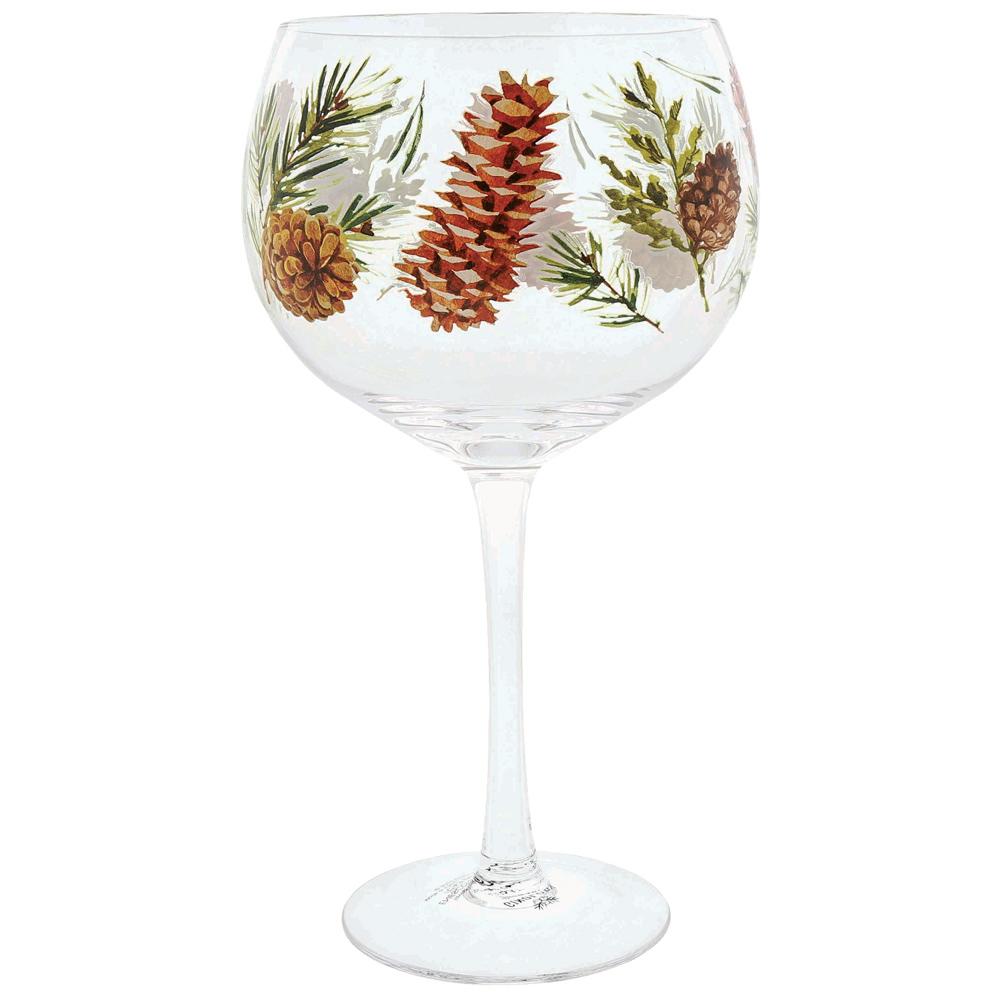 Ginology Glassware Pine Cone Gin Copa Glass 690ml Festive Design Boxed A30667
