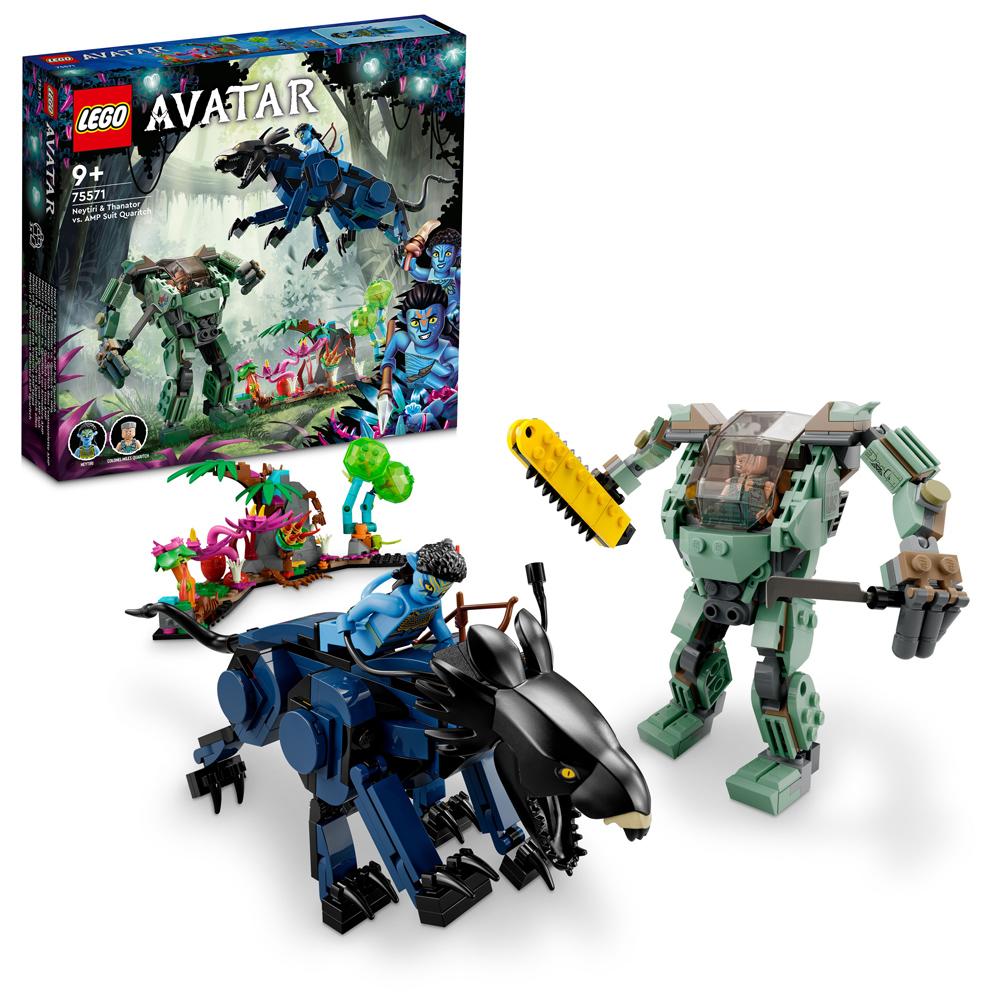 LEGO Avatar Neytiri and Thanator vs AMP Suit Quaritch 560 Piece Set 75571 Age 9+ 75571