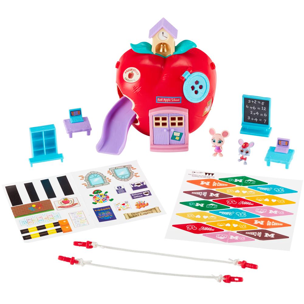 Mouse in The House Red Apple Schoolhouse Playset with Figures for Ages 3+