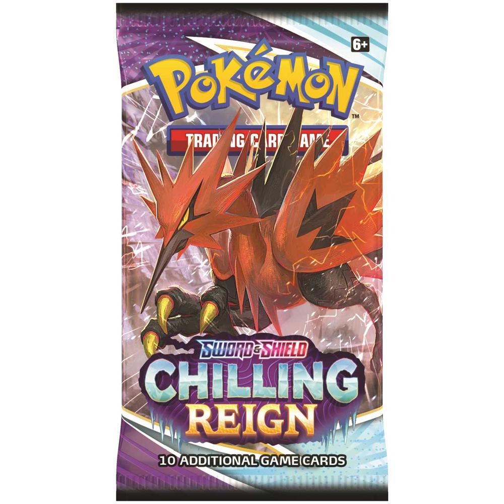 Pokemon Trading Card Game Sword and Shield Chilling Reign Booster Pack of 10 POK81846