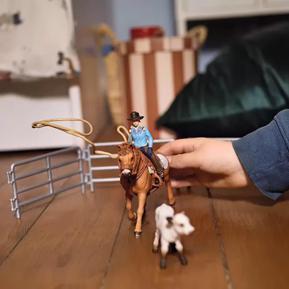  PLAYMOBIL Add-On Series - 2 Cowboys and Cowgirl : Toys & Games