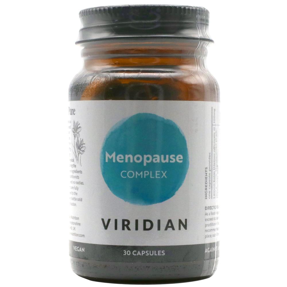 Viridian Menopause Complex 30 Capsules for Women Vegan No GMO 0896