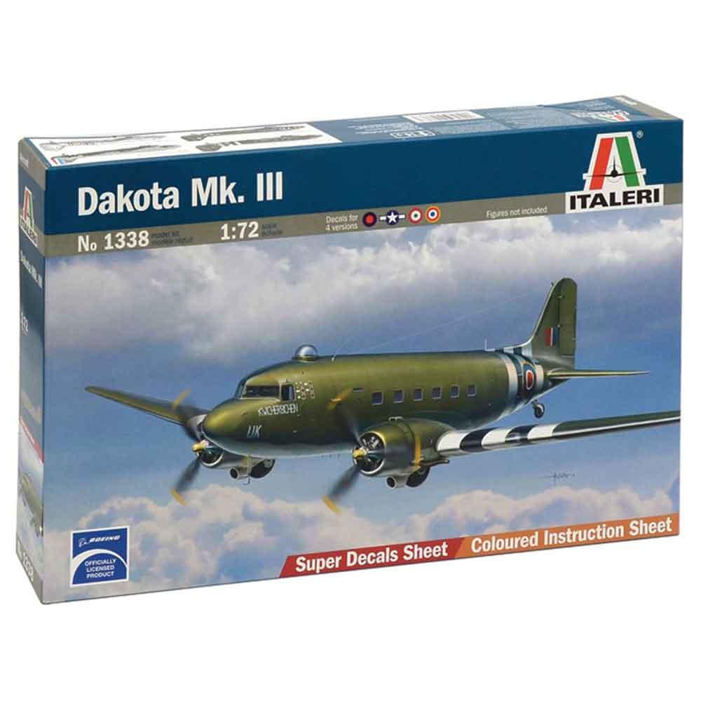 Italeri Dakota Mk.III Aircraft Plastic Model Kit 1338 Scale 1:72 1338