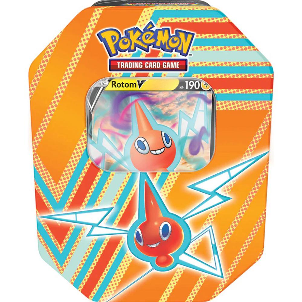Pokémon Trading Card Game Hidden Potential ROTOM V Tin with 4 Booster Packs POK85116-ROTOM