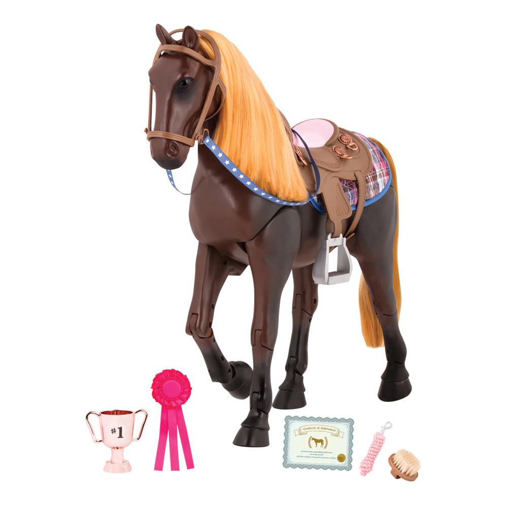 View 2 Our Generation Poseable THOROUGHBRED Horse 70.38037Z