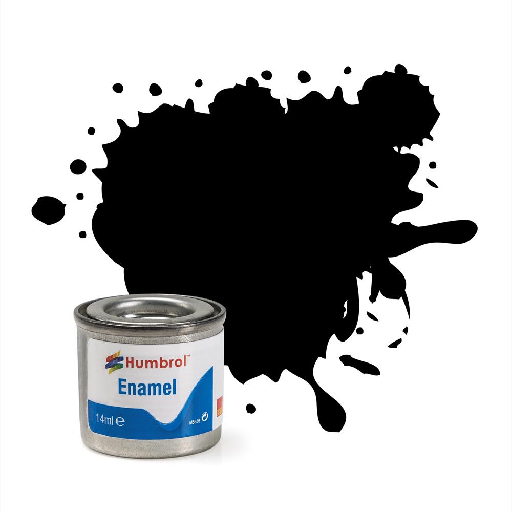 Humbrol ENAMEL MATT Finish Paint - Black 33 A0360