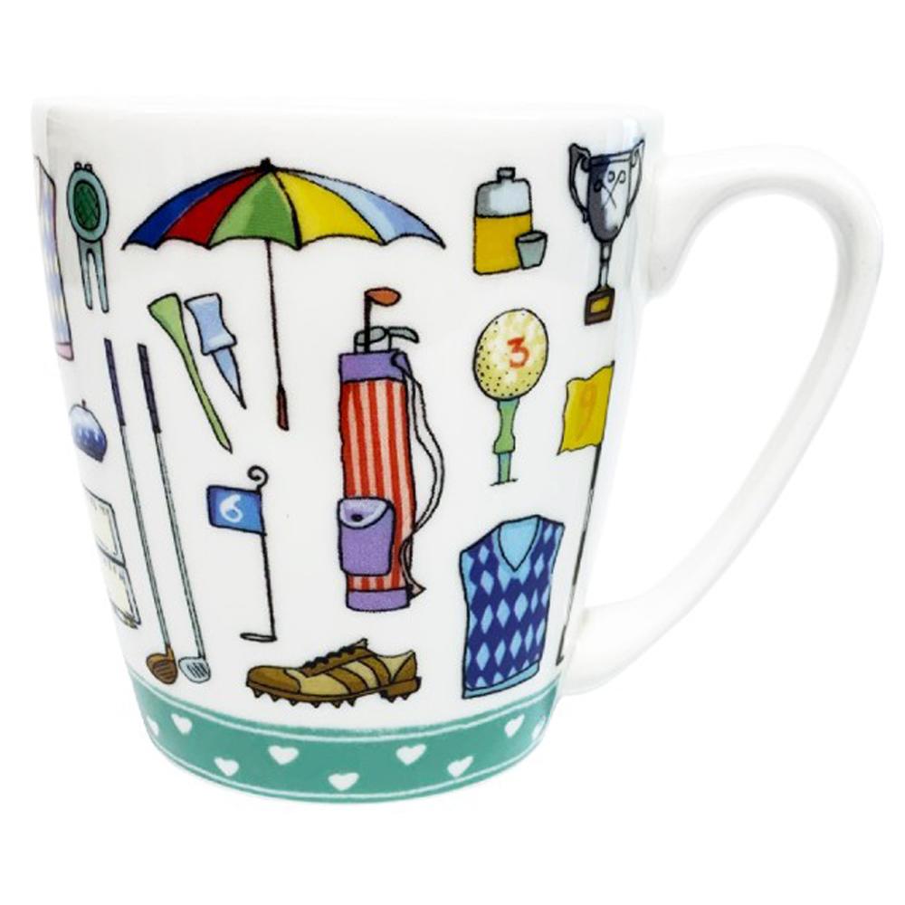 Queens Living The Dream GOLF LIFE Fine China 300ml Acorn Mug