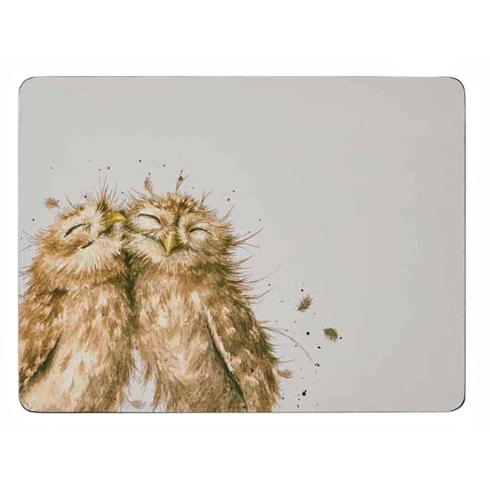 Pimpernel Wrendale Designs Owl Cork Backed Placemats Set of 6