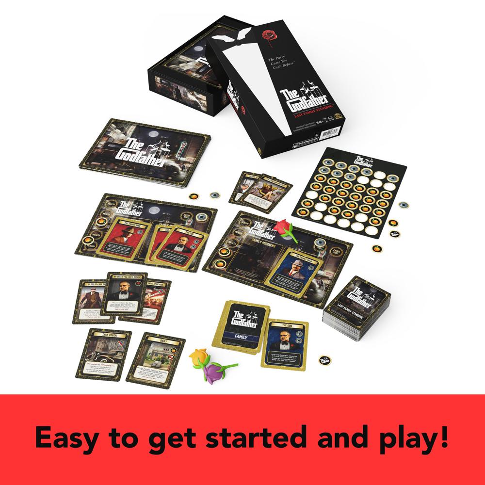View 5 The Godfather The Last Family Standing Board Game for 3-6 Players Ages 14+ 6065467