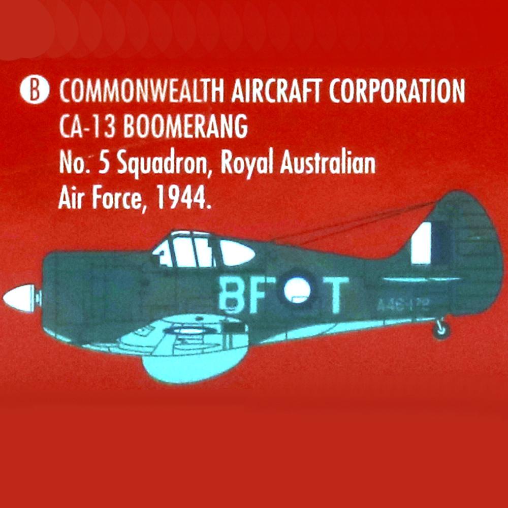 View 3 Airfix Commonwealth CA-13 Boomerang Vintage Classics Model Kit Scale 1:72 A02099V