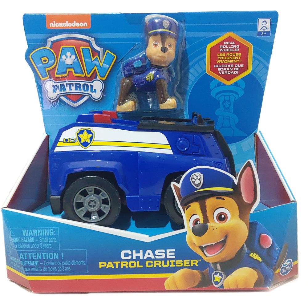 Paw Patrol Basic Vehicle With Figure Chase with Patrol Cruiser