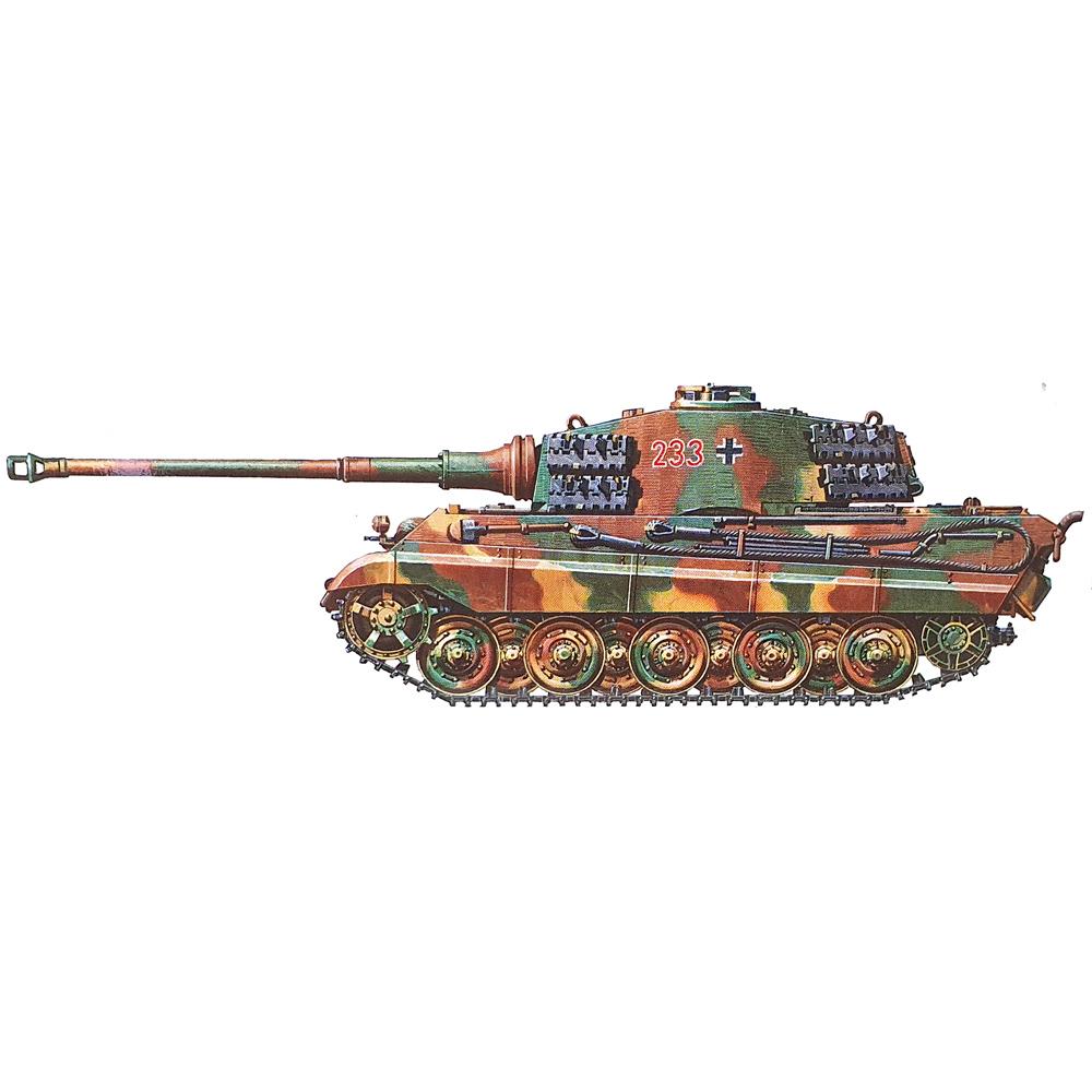 View 4 Tamiya King Tiger Tank Production Turret Plastic Model Kit 35164 Scale 1/35 35164