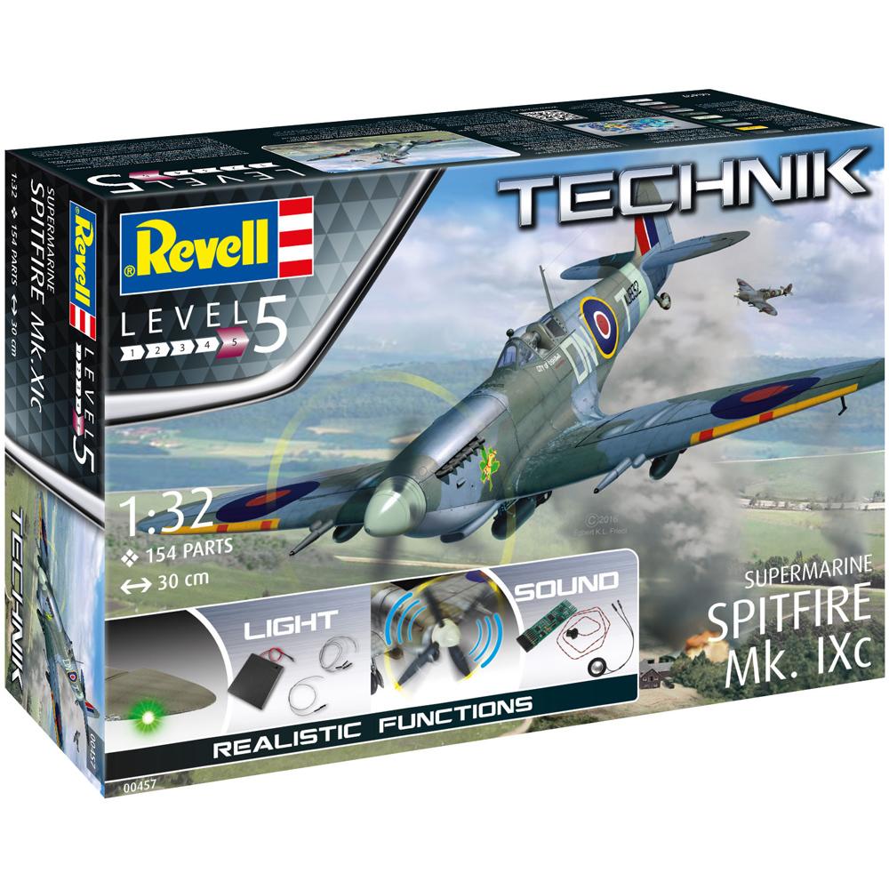 Revell Technik Supermarine Spitfire Mk.IXc Model Kit Scale 1/32 00457