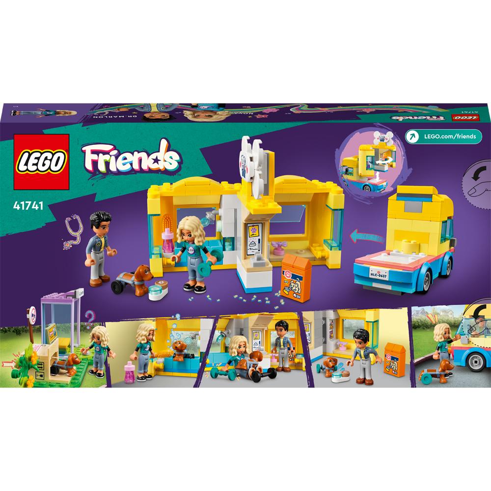 View 4 LEGO Friends Dog Rescue Van Building Set Toy 300 Piece for Ages 6+ 41741