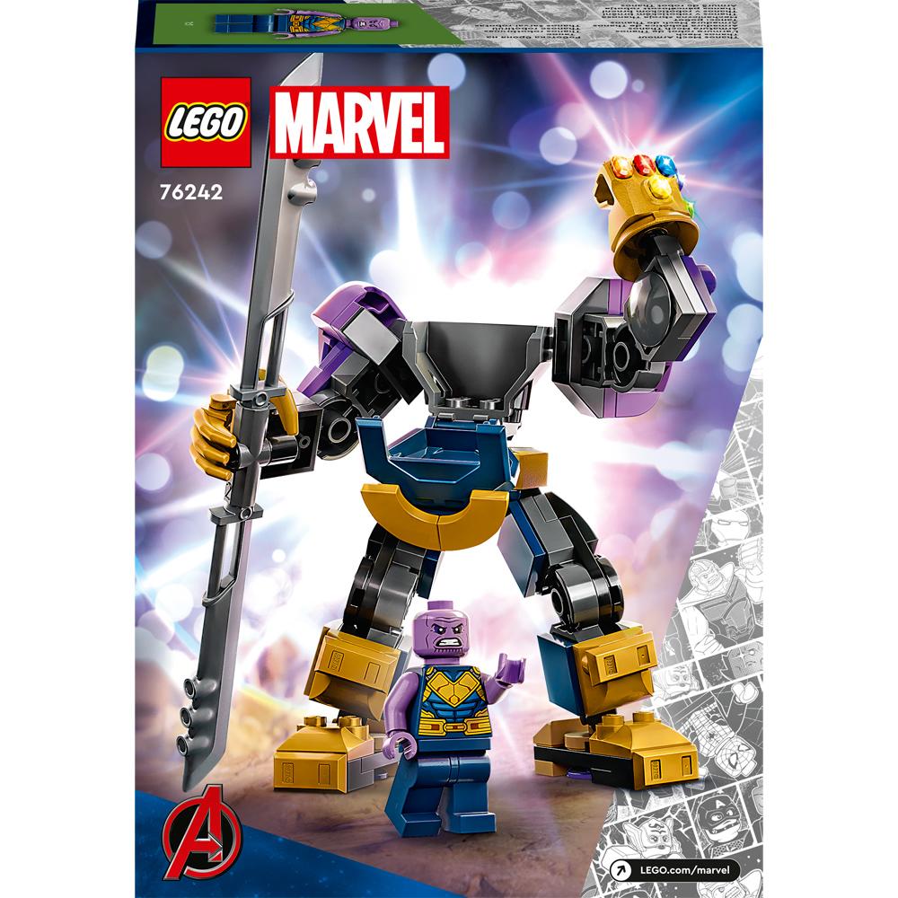 View 4 LEGO Marvel Thanos Mech Armour Super Hero Building Set Toy 113 Piece 76242