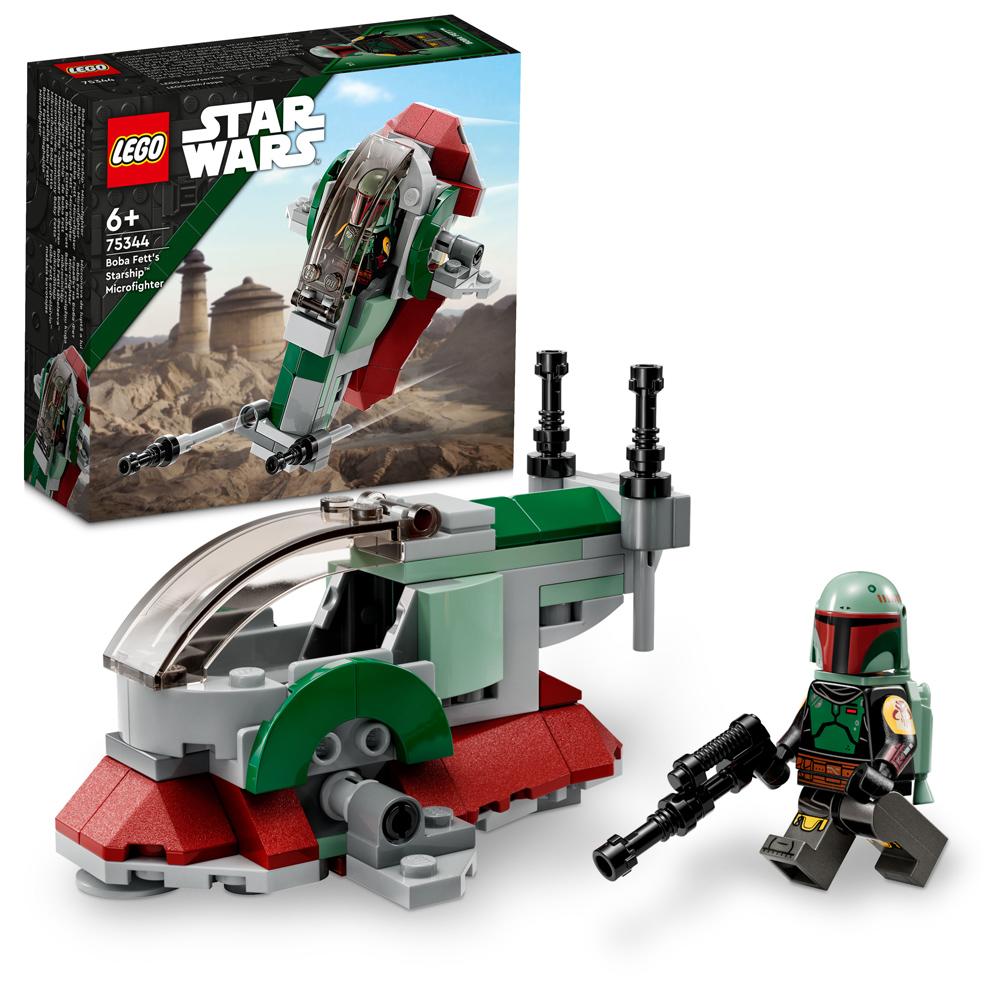 View 3 LEGO Star Wars Microfighters Boba Fett's Starship Building Set Toy 85 Piece 75344