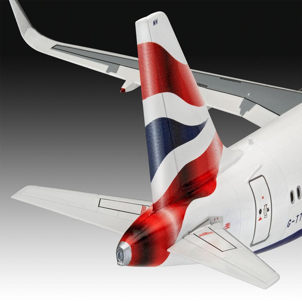 View 4 Revell Airbus A320neo British Airways Aircraft MODEL SET Scale 1:144 63840