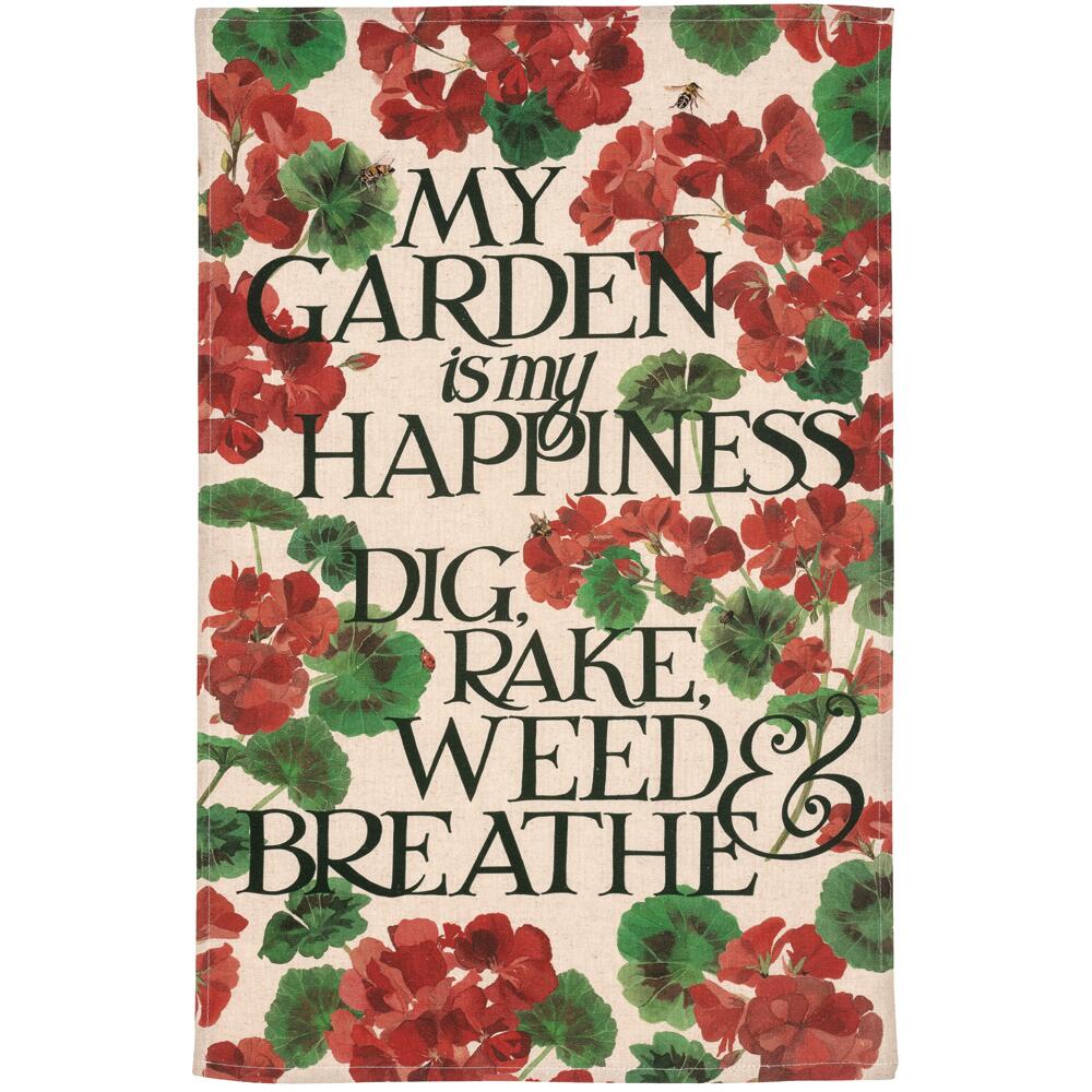 Emma Bridgewater Flowers My Garden is My Happiness Tea Towel 71 x 44cm DIG8501