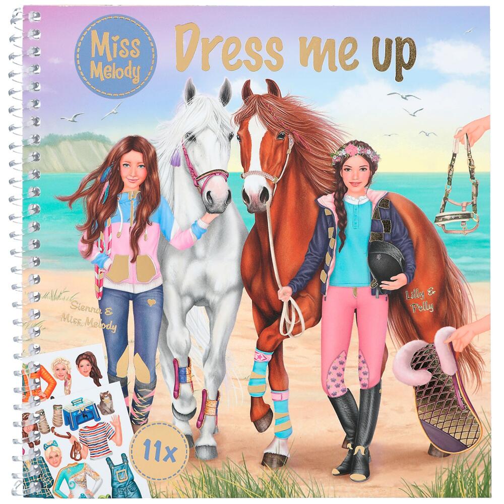 Depesche Miss Melody Dress Me Up Horse Stickerbook with 24 Pages and 11 Sticker Sheets 12287_A