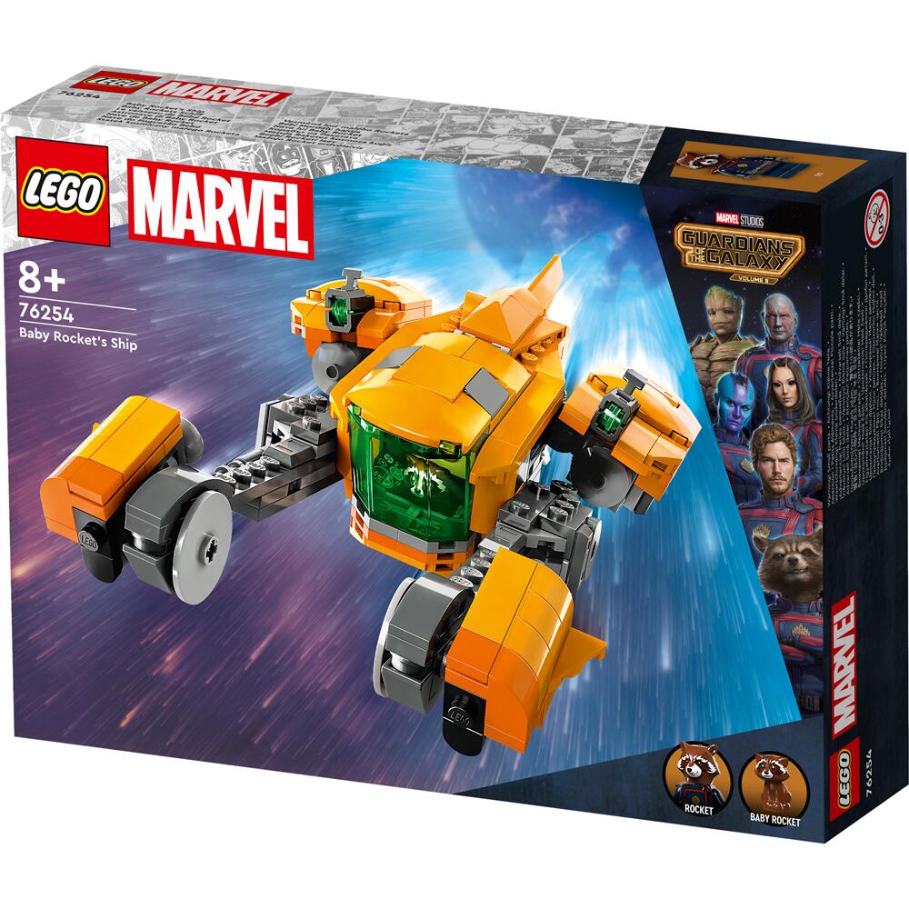 LEGO Marvel Guardians of The Galaxy Baby Rocket's Ship Building Set Ages 8+ 76254