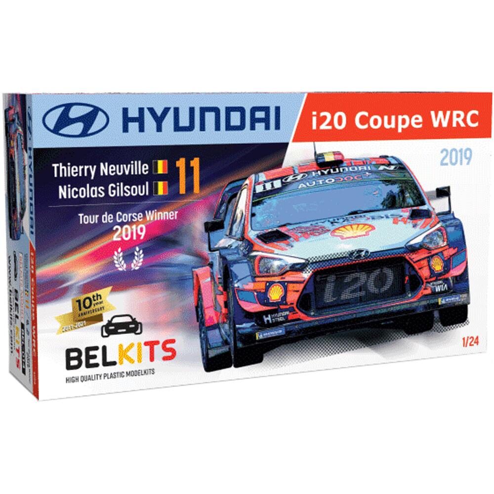 Belkits Hyundai i20 Coupe World Rally Championship Car Model Kit Scale 1:24 BEL014
