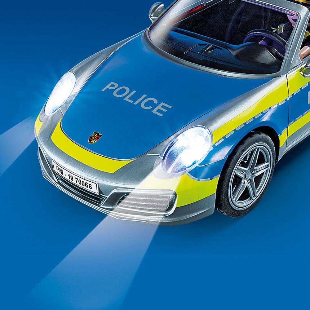Playmobil City Life Porsche 911 Carrera 4S Police Car with Lights & Sounds