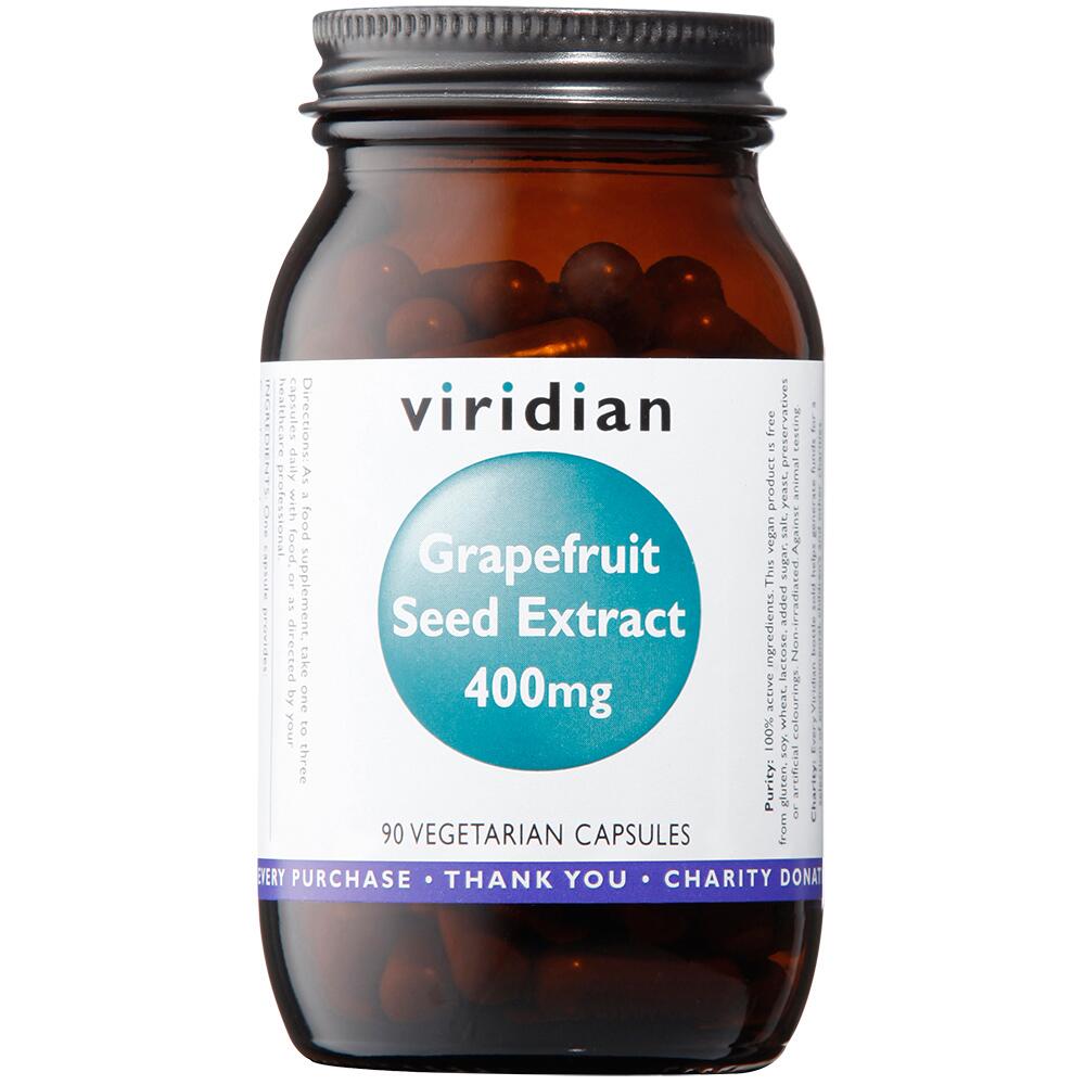 View 2 Viridian Grapefruit Seed Extract 400mg 90 Capsules 0397