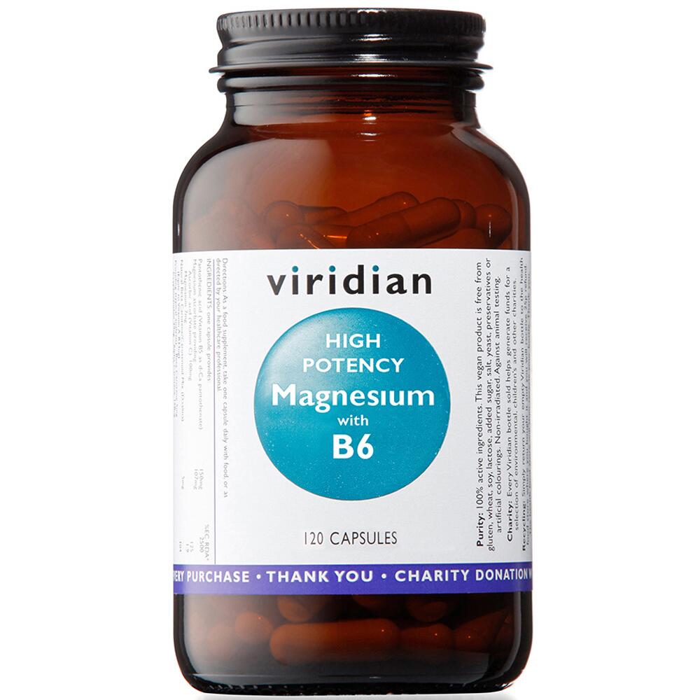Viridian High Potency Magnesium with Vitamin B6 120 Capsules 0329