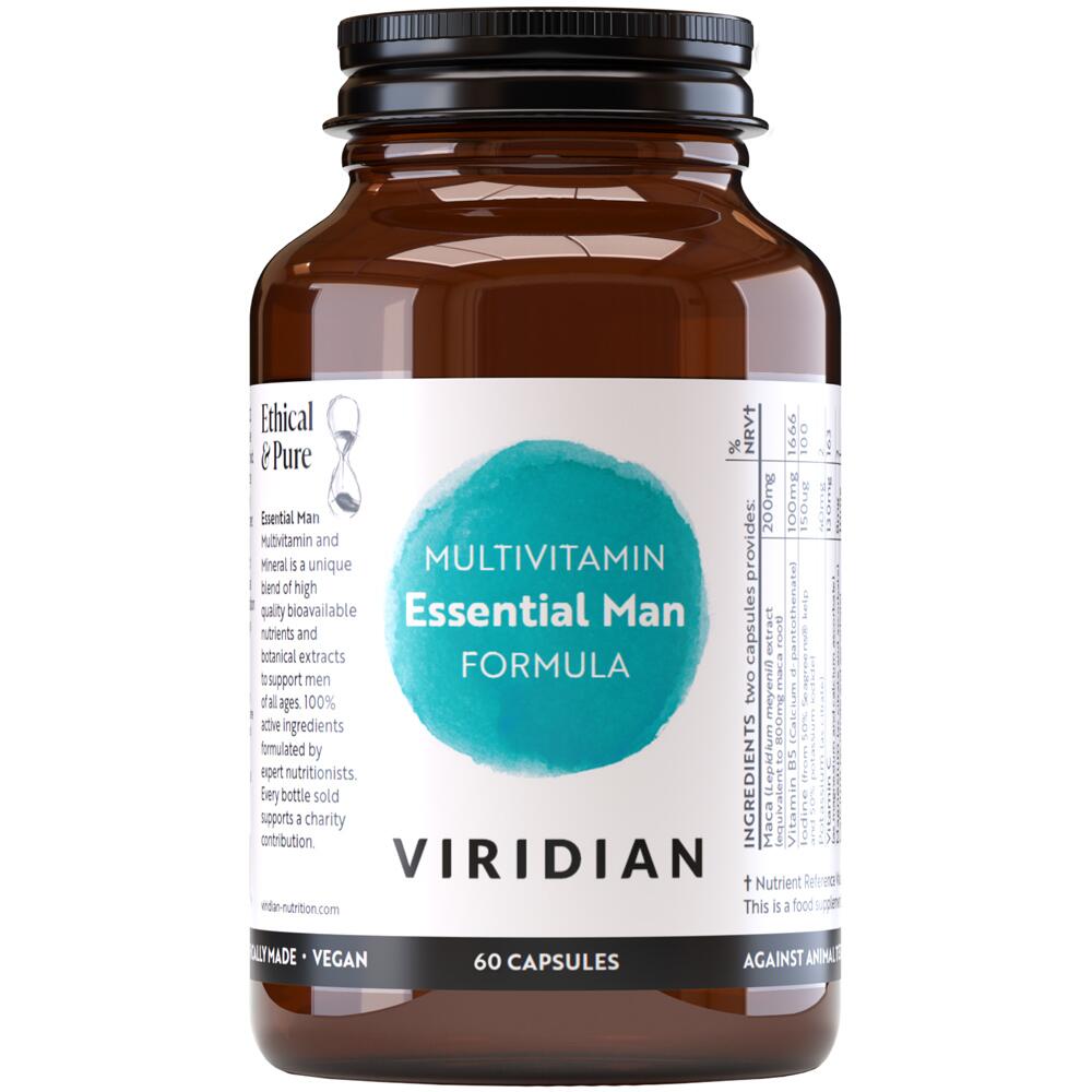 Viridian Essential Man Multivitamin Formula 60 Capsules 0007