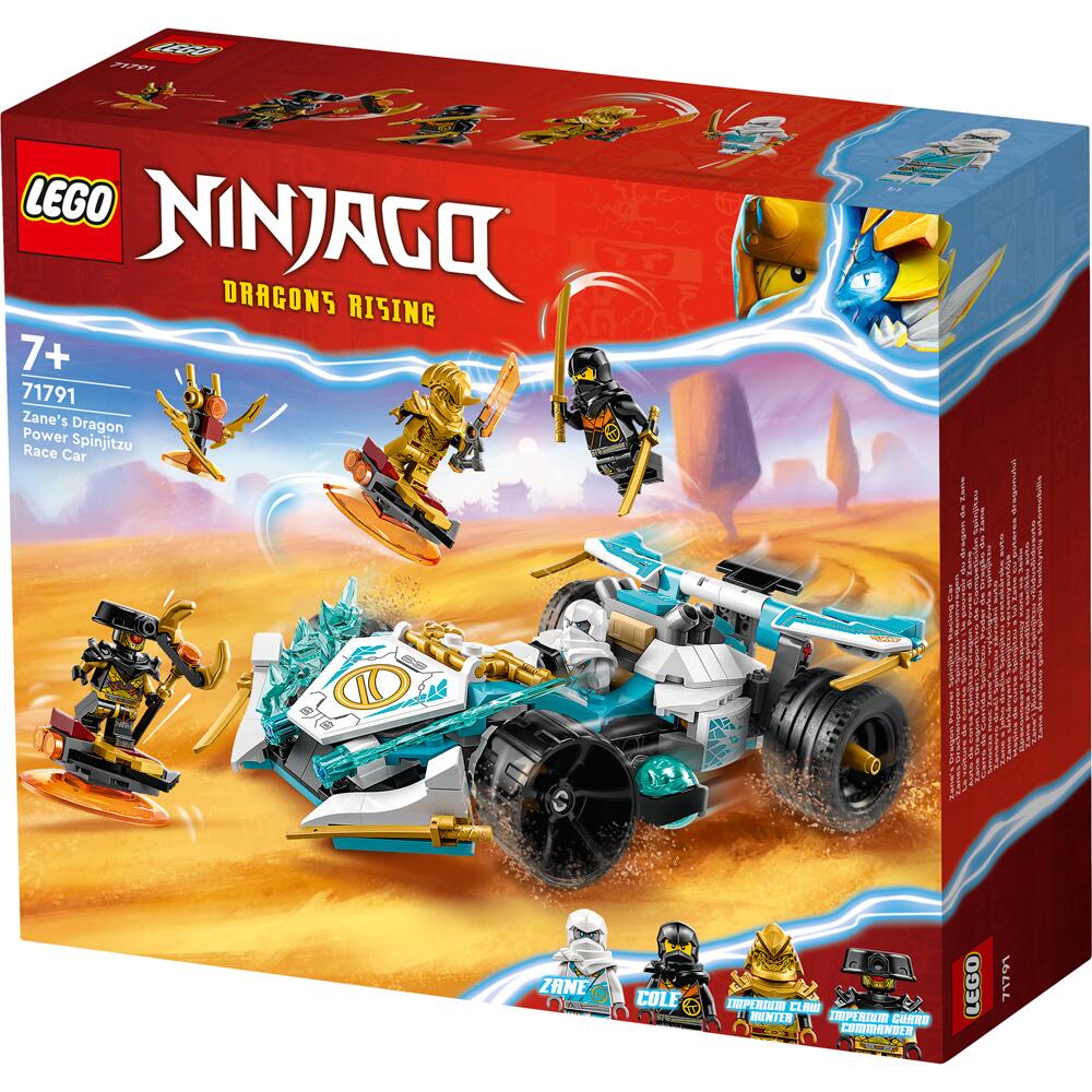LEGO Ninjago Zane's Dragon Power Spinjitzu Racing Car 307 Piece Set 71791 71791