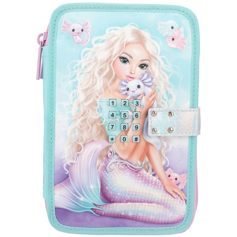 Depesche TOPModel Mermaid Pencil Case with Code Lock and Stationery 12299_A