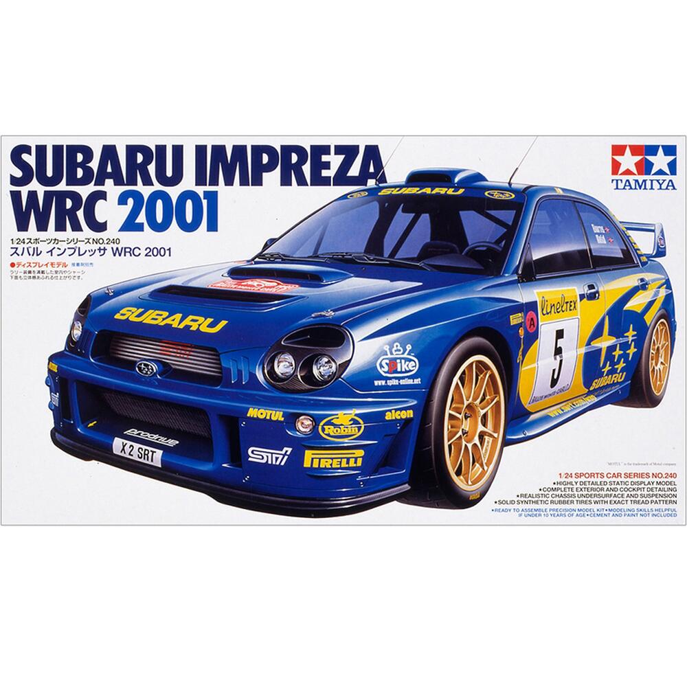 Tamiya Subaru Impreza WRC 2001 Rally Car Model Kit Scale 1:24 24240